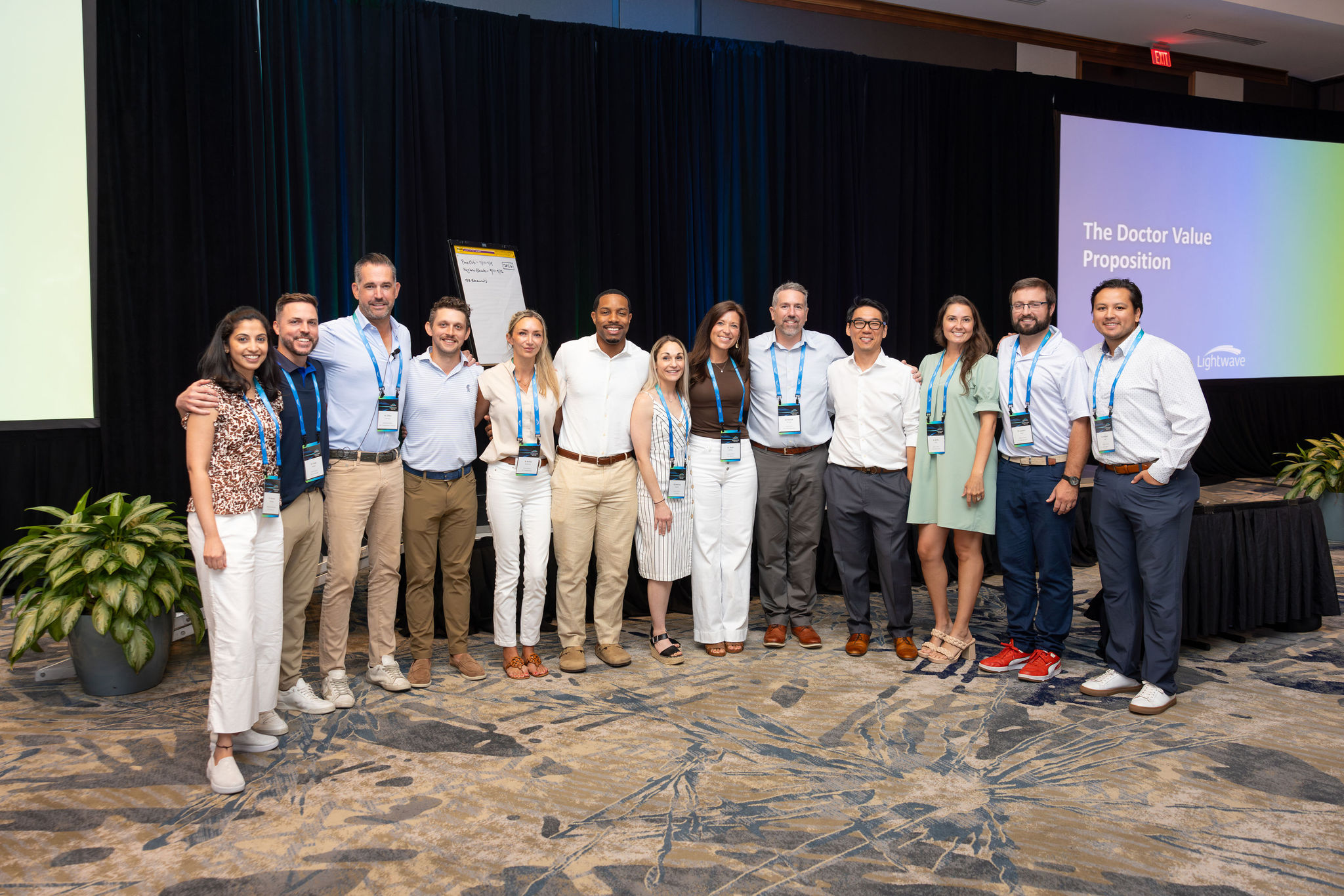 Group photo of dental professionals at a networking event